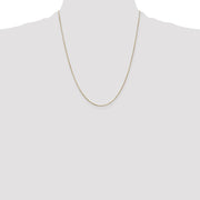 14K .65mm Round Snake with Lobster Clasp Chain