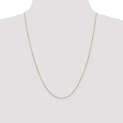 14K .65mm Round Snake with Lobster Clasp Chain