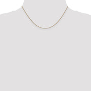 14K .8mm Round Snake with Lobster Clasp Chain