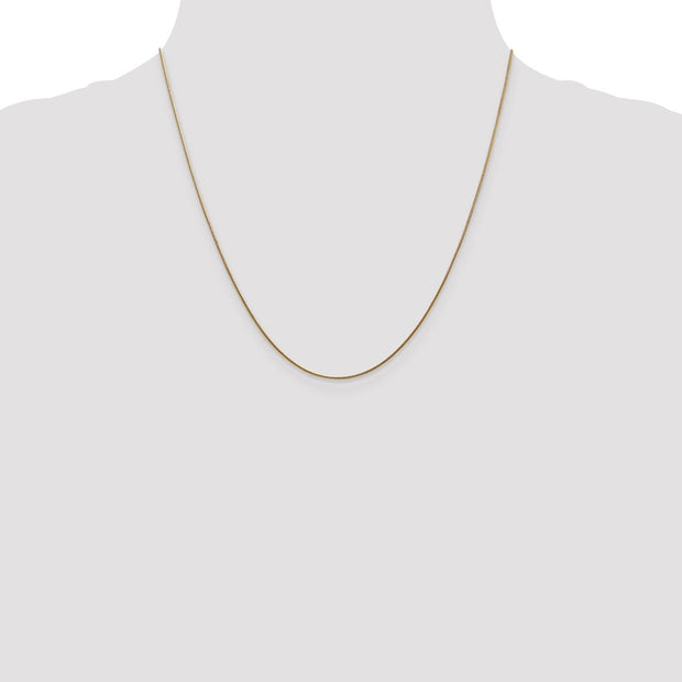 14K .8mm Round Snake with Lobster Clasp Chain