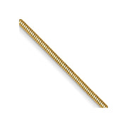 14K .8mm Round Snake with Lobster Clasp Chain