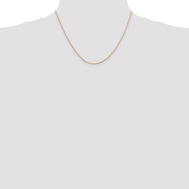 14K .9mm Round Snake with Lobster Clasp Chain