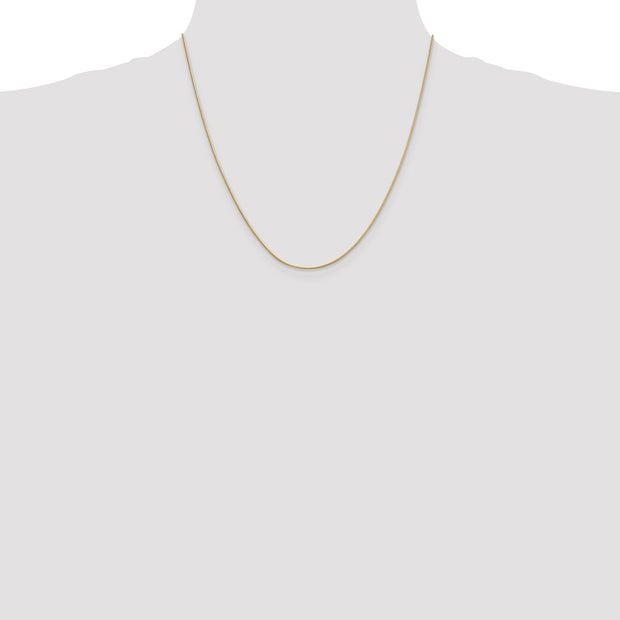 14K .9mm Round Snake with Lobster Clasp Chain