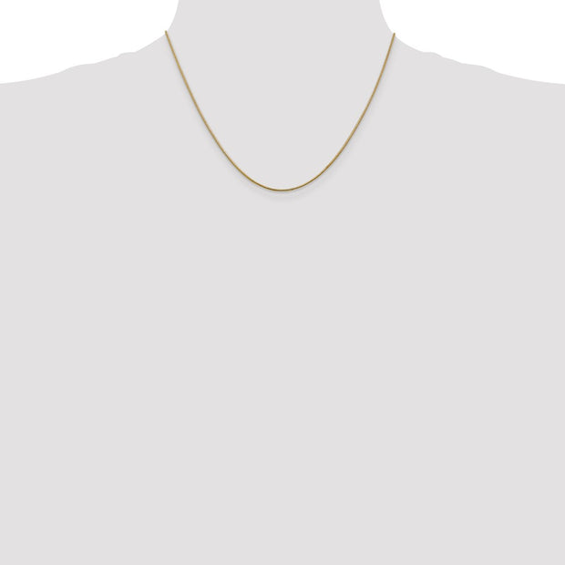 14K 1.1mm Round Snake with Lobster Clasp Chain