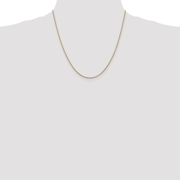 14K 1.1mm Round Snake with Lobster Clasp Chain