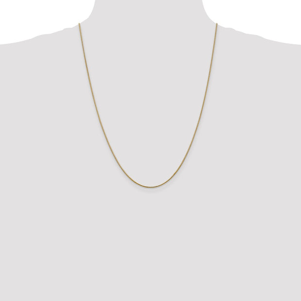 14K 1.1mm Round Snake with Lobster Clasp Chain