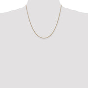 14K 1.4mm Round Snake Lobster Clasp Chain