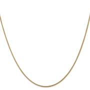 14K 1.6mm Round Snake Lobster Clasp Chain