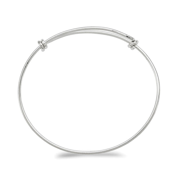 Sterling Silver Wire Expandable Bangle