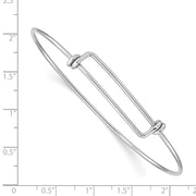 Sterling Silver Wire Expandable Bangle