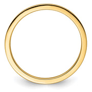 14K Yellow Gold 1.2mm Flat Polished Stackable Band