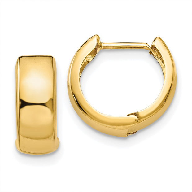 14K Hinged Hoop Earrings