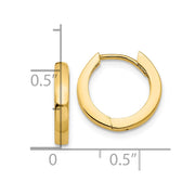 14k Round Hinged Hoop Earrings