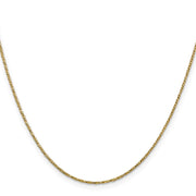 14K .95mm Twisted Box with Lobster Clasp Chain
