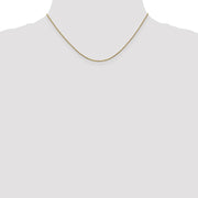 14K .95mm Twisted Box with Lobster Clasp Chain