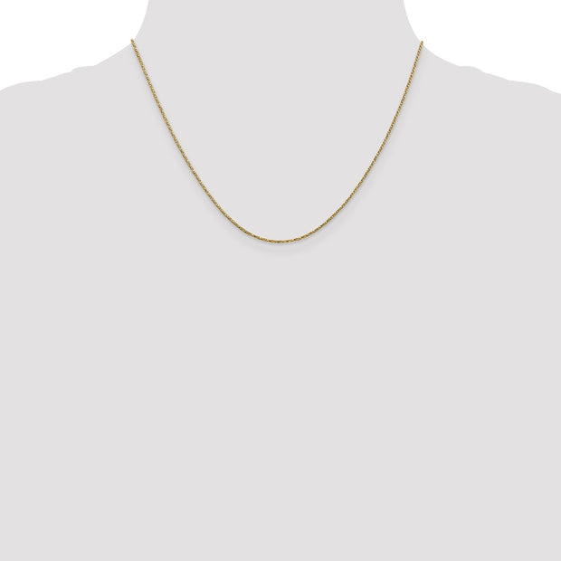 14K .95mm Twisted Box with Lobster Clasp Chain