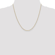 14K .95mm Twisted Box with Lobster Clasp Chain