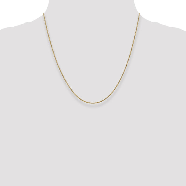 14K .95mm Twisted Box with Lobster Clasp Chain
