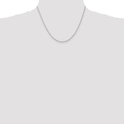 14K White Gold 2mm Regular Rope with Lobster Clasp Chain