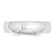 14k White Gold 5mm Standard Weight Comfort Fit Wedding Band
