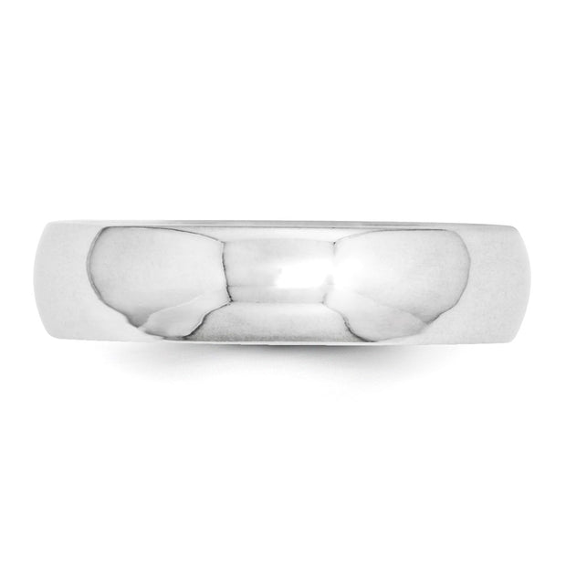 14k White Gold 5mm Standard Weight Comfort Fit Wedding Band