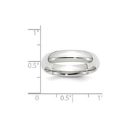 14k White Gold 5mm Standard Weight Comfort Fit Wedding Band