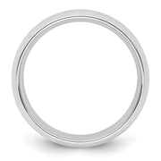 14k White Gold 6mm Standard Weight Comfort Fit Wedding Band