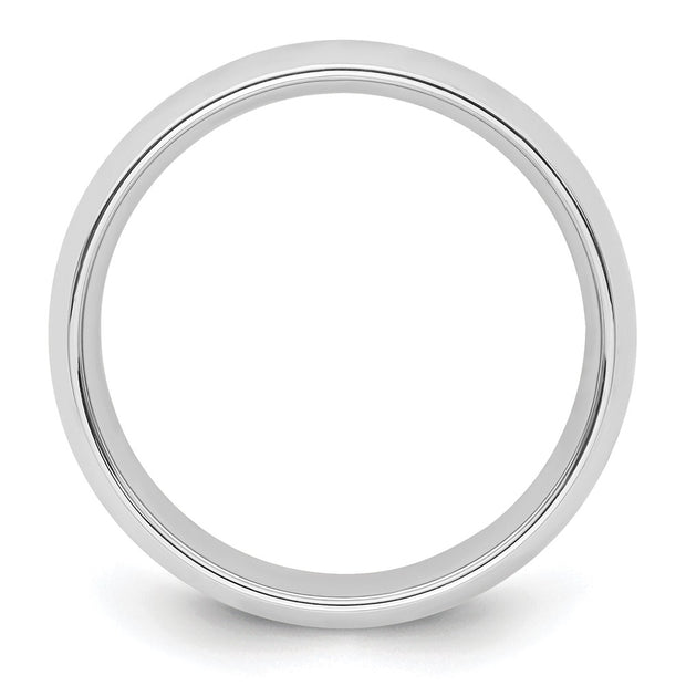 14k White Gold 6mm Standard Weight Comfort Fit Wedding Band