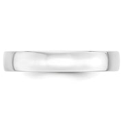 14k White Gold 4mm Lightweight Comfort Fit Wedding Band