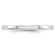 14k White Gold 2mm Lightweight Flat Wedding Band