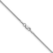 14K White Gold .9mm Franco with Lobster Clasp Chain