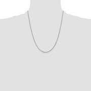 14K White Gold .9mm Franco with Lobster Clasp Chain
