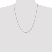 14K White Gold .9mm Franco with Lobster Clasp Chain