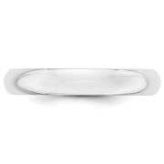 14k White Gold 4mm Half-Round Wedding Band