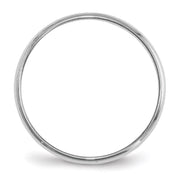 14k White Gold 2mm Lightweight Half Round Wedding Band