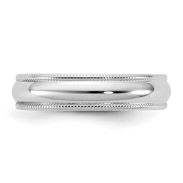 14KW 4.5mm LTW Milgrain Half Round Band