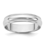 14KW 4.5mm LTW Milgrain Half Round Band