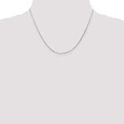 14K White Gold .5mm Octagonal Snake with Lobster Clasp Chain