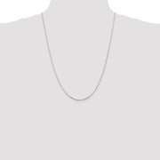14K White Gold .9mm Octagonal Snake with Lobster Clasp Chain