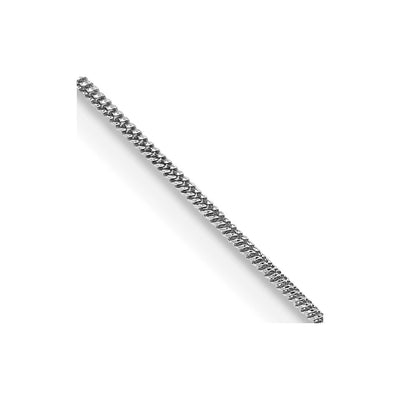 14K White Gold .6mm Round Snake with Lobster Clasp Chain