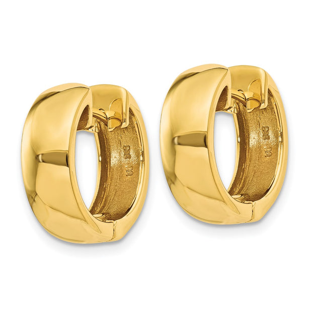 14k Round Hinged Hoop Earrings