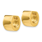 14k Round Hinged Hoop Earrings