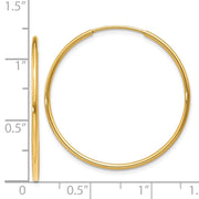 14k 1.25mm Endless Hoop Earring