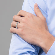 14k White Gold 3mm Filigree Wedding Band