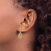 14K Fancy Dangle Post Earrings