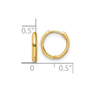 14K Hinged Hoop Earrings